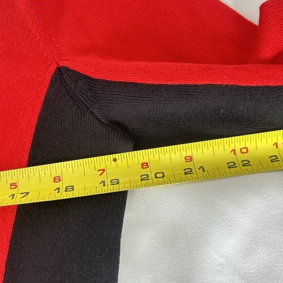 Tail Vintage Y2K 90s Activewear Cardigan Sweater Red Black Womens 8 Golf Tennis - Picture 4 of 7